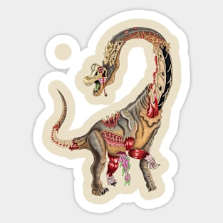 Zombie Brachiosaurus Sticker